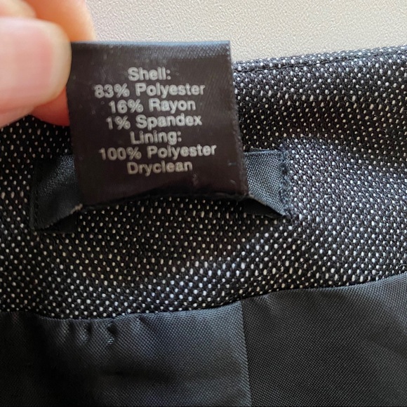 Ann Taylor black & gray tweed pencil skirt - Picture 6 of 8
